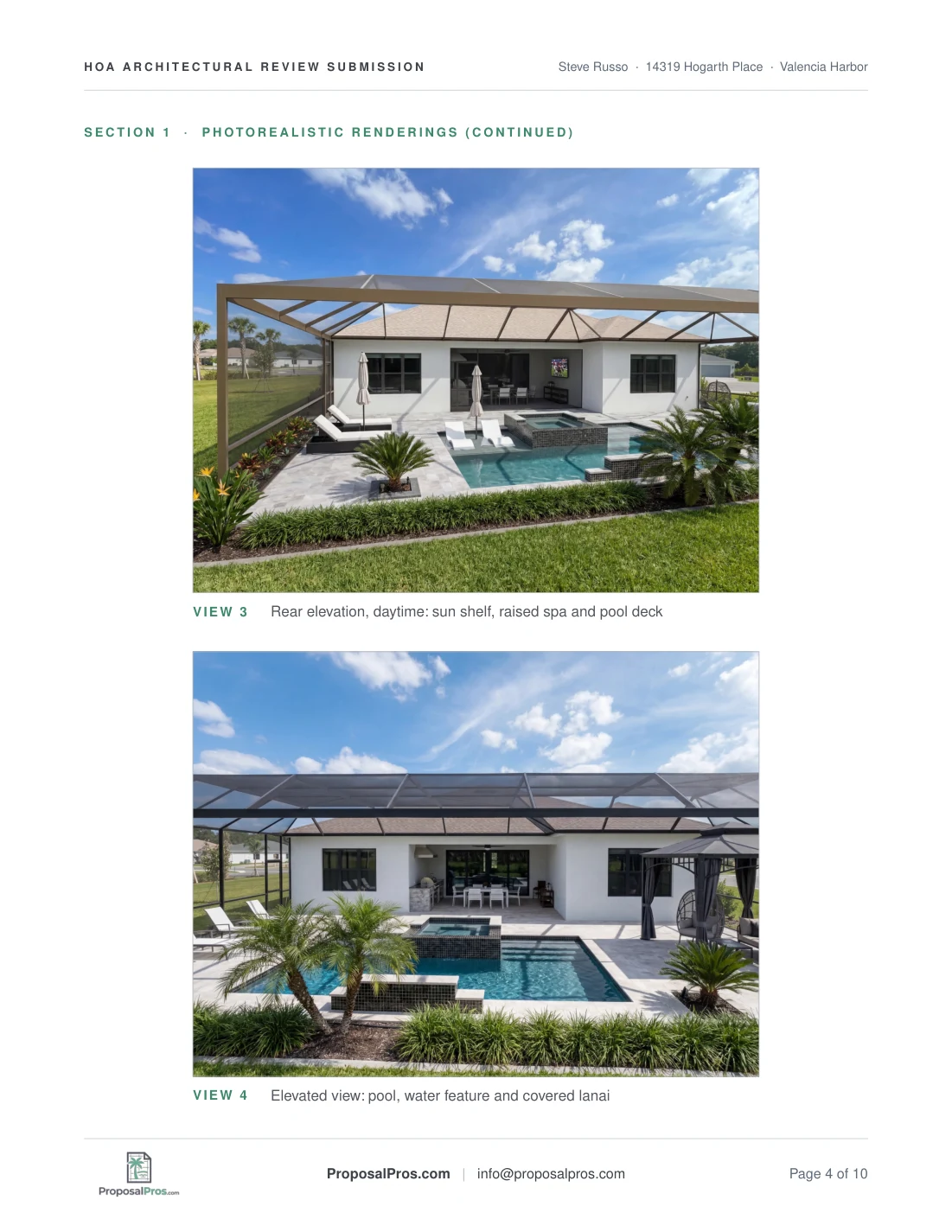Sample HOA Board Submission Kit, page 4 of 10