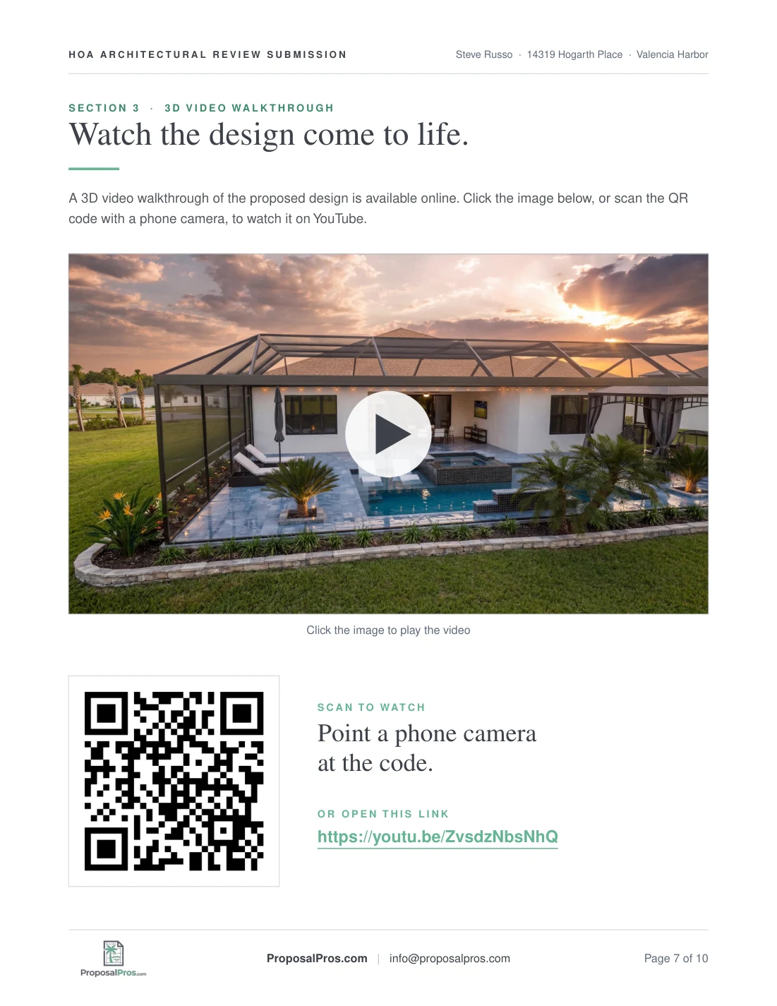 Sample HOA Board Submission Kit, page 7 of 10