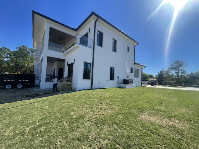 The real home, side yard